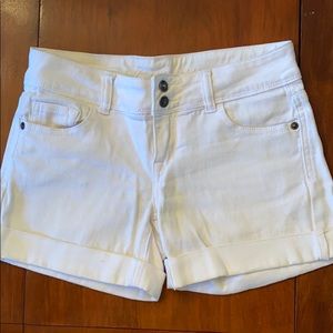 Delia’s White Jean Shorts